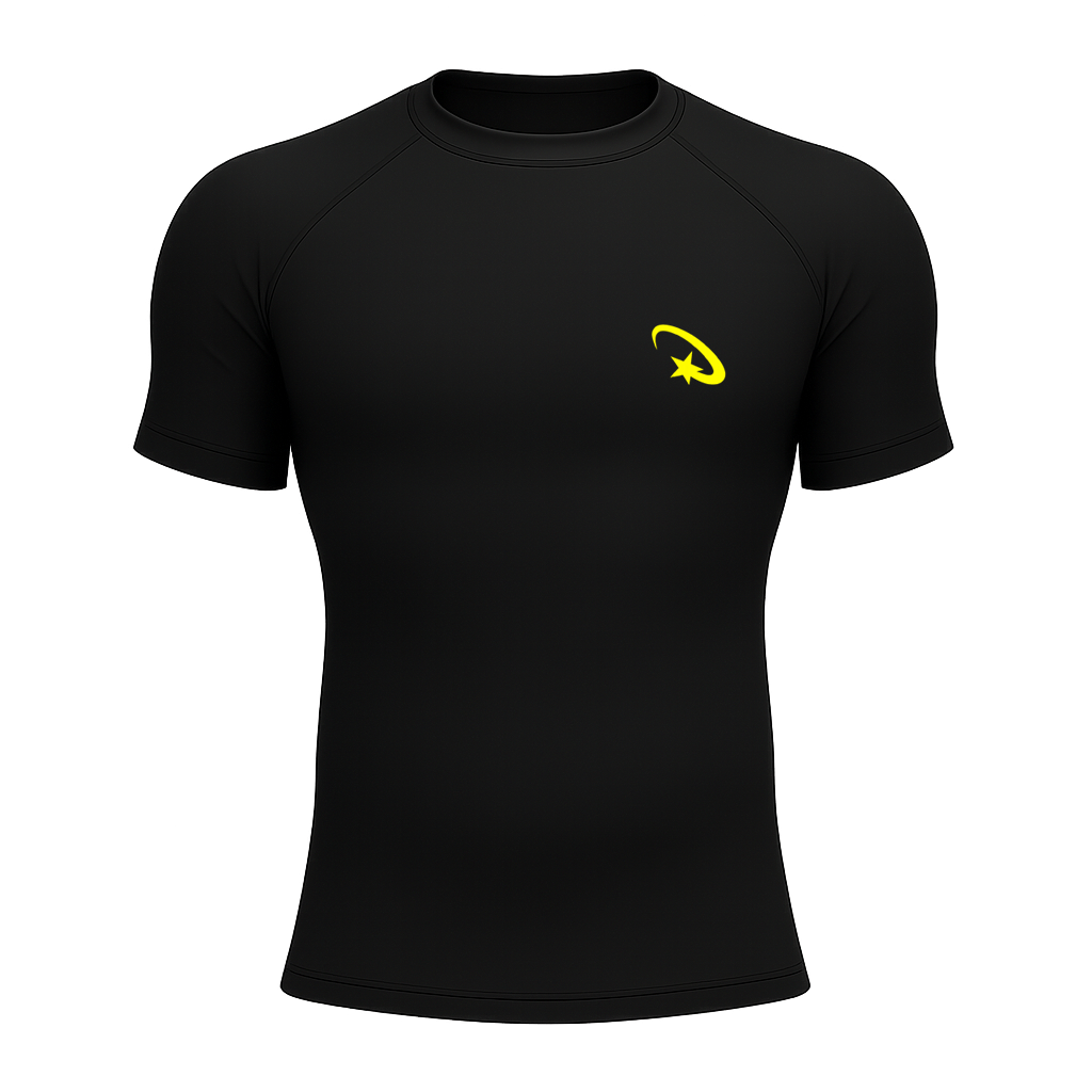 Cool Rashies™ Core Star Chest Rash Guard – Black